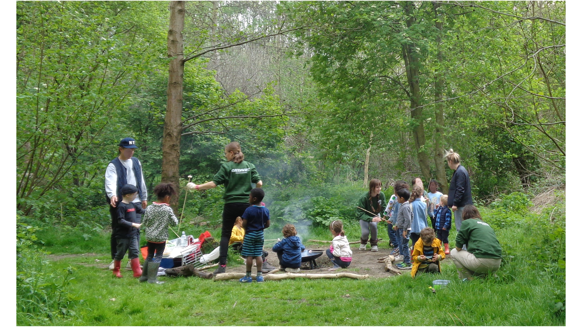 Greenways Forest School holiday club in Hackney Wick