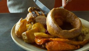 Golden Yorkshires, sweet roasted carrots, perfectly cooked chicken! Eek members enjoy 50% off kid's meals Duvale's Riverside East London Sunday roast