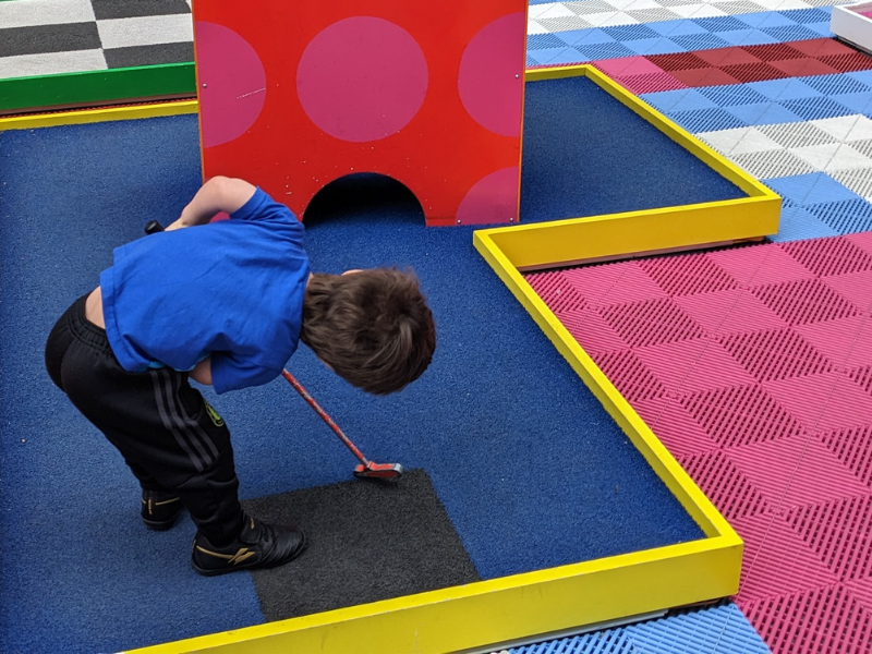 Free Mini golfing is back this May in Canary Wharf - just one of the fun things to do with kids in East London